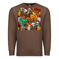 Chestnut christmas donkeys Premium Sweatshirt - FaDigitalArtStudio