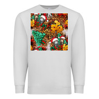 Dove Grey christmas donkeys Premium Sweatshirt - FaDigitalArtStudio