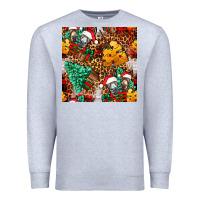 Heather Grey christmas donkeys Premium Sweatshirt - FaDigitalArtStudio