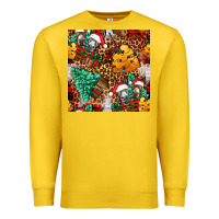Lemon christmas donkeys Premium Sweatshirt - FaDigitalArtStudio