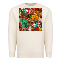 Sandshell christmas donkeys Premium Sweatshirt - FaDigitalArtStudio