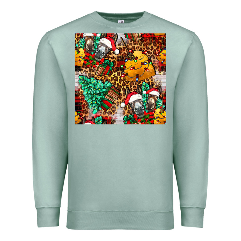 Christmas Donkeys Premium Sweatshirt by FaDigitalArtStudio | Teevron