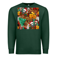 Sports Green christmas donkeys Premium Sweatshirt - FaDigitalArtStudio
