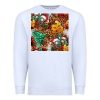 White christmas donkeys Premium Sweatshirt - FaDigitalArtStudio