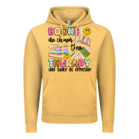 Books Are Cheaper Than Therapy And Twice As Effective Vintage Hoodie | Teevron