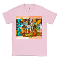 Bubblegum Pink Fall With Baby Goat Classic Tee - LillyAllenDesigns