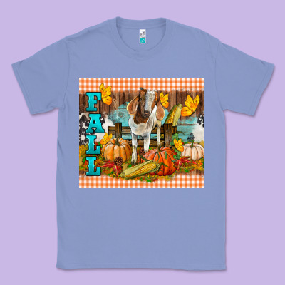 Fall With Baby Goat Classic Tee Designed By Lillyallendesigns