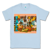 Dusty Blue Fall With Baby Goat Classic Tee - LillyAllenDesigns