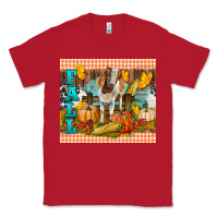 Red Fall With Baby Goat Classic Tee - LillyAllenDesigns