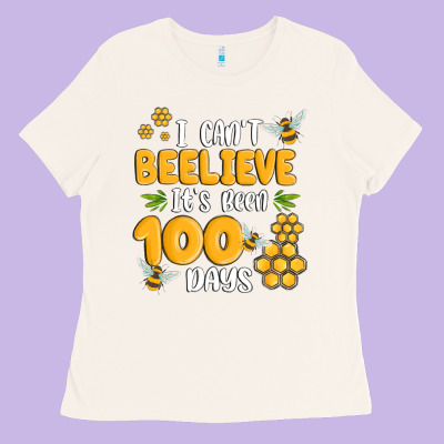 I Cant Beelieve Its Been 100 Days Ladies Tee Designed By Maliassmallbusiness