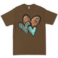 Cacao western love hearts Premium Tee - MaliasSmallBusiness