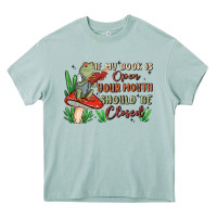 Arona if my book is open your mouth should be closed malia Heavy Core Tee - MaliasSmallBusiness