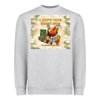 Heather Grey i can't talk right now Heavyweight Sweatshirt - TumblerDesignByShophia
