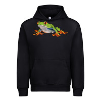 Black red eyed tree frog Urban Hoodie - LillyAllenDesigns