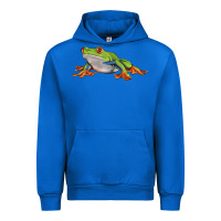 Cobalt red eyed tree frog Urban Hoodie - LillyAllenDesigns