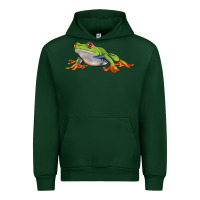 Forest Green red eyed tree frog Urban Hoodie - LillyAllenDesigns