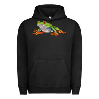 Pigment Black red eyed tree frog Urban Hoodie - LillyAllenDesigns