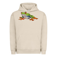Pigment French Oak red eyed tree frog Urban Hoodie - LillyAllenDesigns