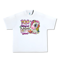 White 100 magical days school Urban Heavy Tee - SublimationCraftShop