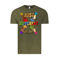 Vintage Olive just different not less Vintage Tee - Artiststas