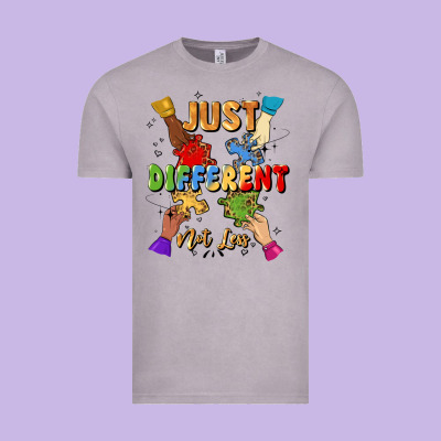 Just Different Not Less Vintage Tee Designed By Artiststas