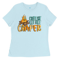 Baby Blue cutest little camper Ladies Tee - MaliasSmallBusiness