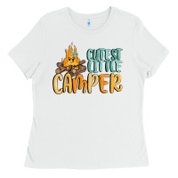 White cutest little camper Ladies Tee - MaliasSmallBusiness