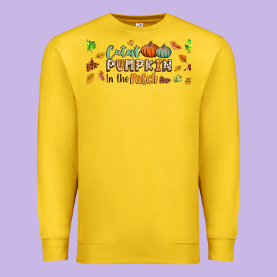Cutest Pumpkin In The Patch Lebbey Glass Premium Sweatshirt Designed By Bundleandbundleshop