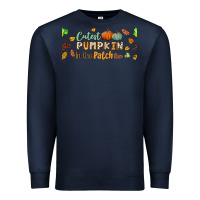 Navy cutest pumpkin in the patch lebbey glass Premium Sweatshirt - BundleAndBundleShop