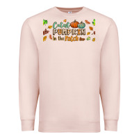 Pale Pink cutest pumpkin in the patch lebbey glass Premium Sweatshirt - BundleAndBundleShop
