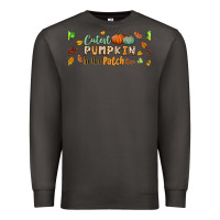 Smoke cutest pumpkin in the patch lebbey glass Premium Sweatshirt - BundleAndBundleShop