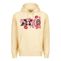 Pina Colada Xoxo baby Cow Valentine's Day Premium Hoodie - FaDigitalArtStudio