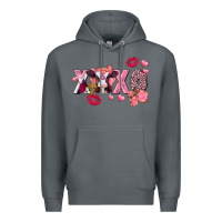 Rock Xoxo baby Cow Valentine's Day Premium Hoodie - FaDigitalArtStudio