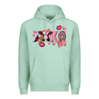 Seafoam Xoxo baby Cow Valentine's Day Premium Hoodie - FaDigitalArtStudio