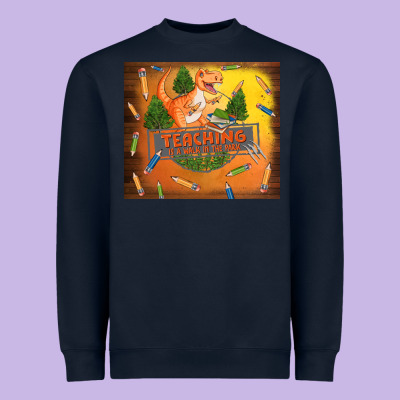 Teaching Is A Walk In The Park Heavyweight Sweatshirt Designed By Tumblerdesignbyshophia