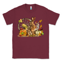 Burgundy Fall Rabbit Classic Tee - LillyAllenDesigns