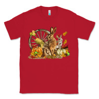 Red Fall Rabbit Classic Tee - LillyAllenDesigns
