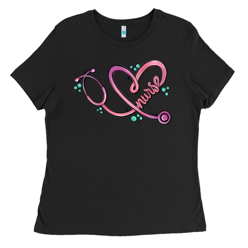 Nurse Heart Ladies Tee by MaliasSmallBusiness | Teevron