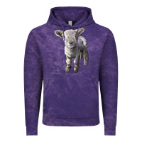 Cloud Purple southdown baby sheep Vintage Hoodie - LillyAllenDesigns