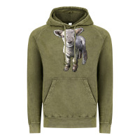 Vintage Olive southdown baby sheep Vintage Hoodie - LillyAllenDesigns