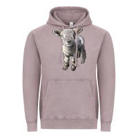 Vintage Zinc southdown baby sheep Vintage Hoodie - LillyAllenDesigns