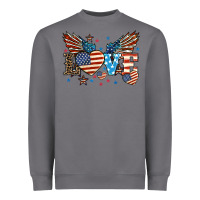 Storm Love America wings 4th of july Heavyweight Sweatshirt - HowdyJamesFarm