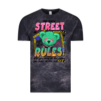 Cloud Black street rules Vintage Tee - Artiststas