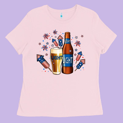 Just Here For The Light No Background Ladies Tee Designed By Jasminsmagicworld