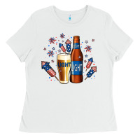 White just here for the light no background Ladies Tee - Jasminsmagicworld