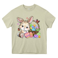 Mossy easter bunny Heavy Core Tee - MaliasSmallBusiness