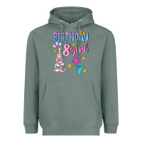 Sage birthday girl 8 Heavyweight Hoodie - BundleAndBundleShop
