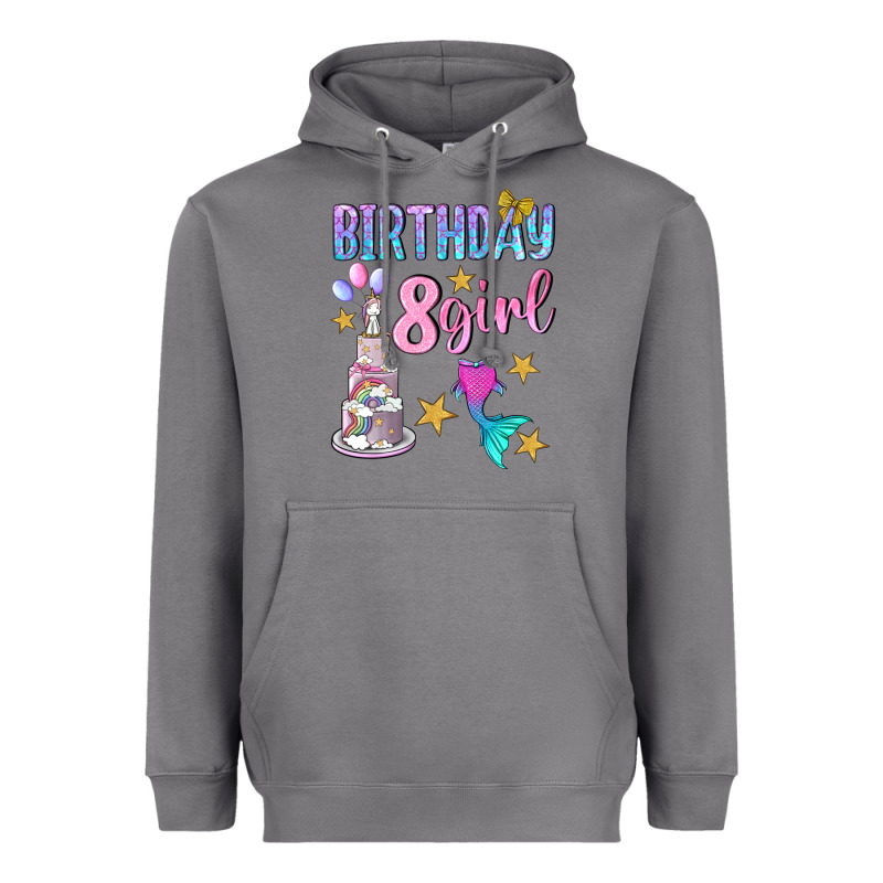 Birthday Girl 8 Heavyweight Hoodie by BundleAndBundleShop | Teevron