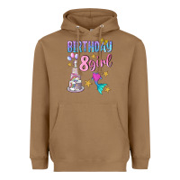 Toasted Coconut birthday girl 8 Heavyweight Hoodie - BundleAndBundleShop