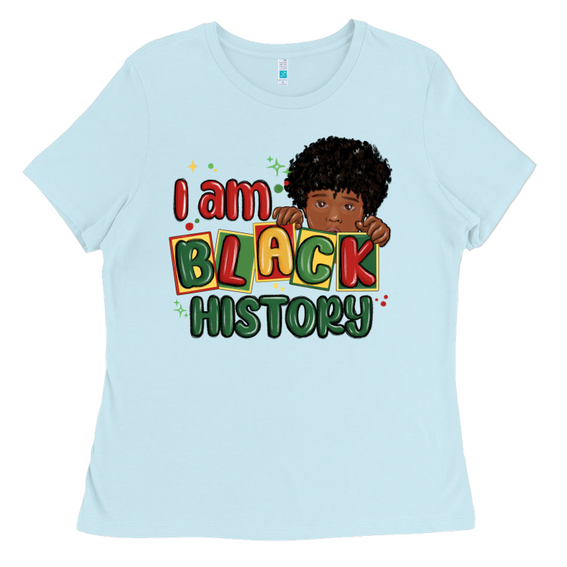 I Am Black History Black Boy Ladies Tee by MaliasSmallBusiness | Teevron